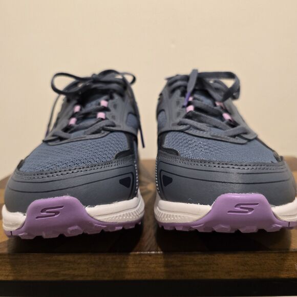 Size 10 W Skechers GO RUN Consistent Womens Athletic Shoes Blue Purple Air Cool - Picture 4 of 16